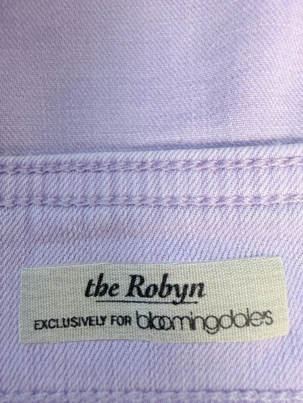 Adriano Golschmied Robyn Lavender Pastel Purple Stretch Classic Jean Jacket L